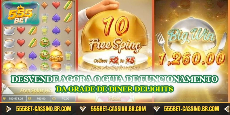 Desvende agora o guia de funcionamento da grade de diner delights