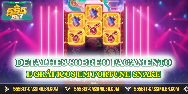 Detalhes sobre o pagamento e graficos em fortune snake
