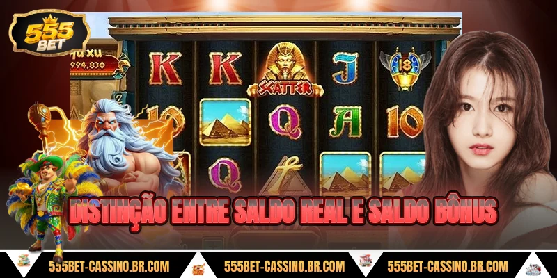 Distincao entre saldo real e saldo bonus