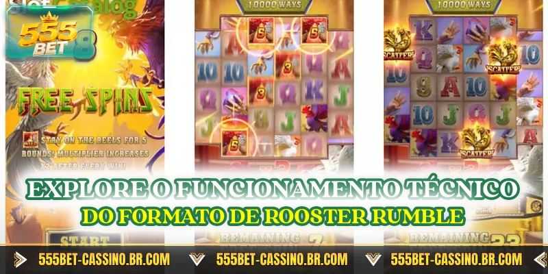 Explore o funcionamento técnico do formato de Rooster Rumble