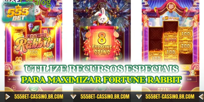 Utilize recursos especiais para maximizar fortune rabbit